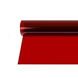 Selens 40x50cm Farbfolie Farbfilter Scheinwerfer Folie Professionel Transparente Farbkorrektur Beleuchtung Farbfolien für Foto Studio Strobe Blitz Flash Dunkel Rot