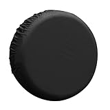 uxcell 190T Polyester Reserveradabdeckung für LKW Anhänger 43.2 cm schwarz
