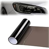 120x30cm Scheinwerfer Folie,Schwarz Tönungsfolie Auto,Selbstklebende Scheinwerfer Taillights Tönung Vinyl Film,Transparent Tönungsfolie für Auto Nebellichter Rücklichter