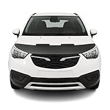 OMAC Haubenbra Steinschlagschutz Bonnet Bra kompatibel mit Opel Crossland X 2017-25 Carbon Halb