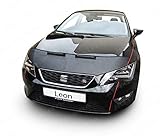 AB-00284 Auto Bra kompatibel mit Seat Leon III 5F Bj. 2012-2020 Haubenbra Steinschlagschutz Tuning Bonnet Bra