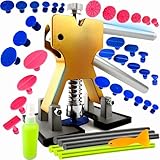 Retoo 42PCS Dellen Reparatur Set Ausbeulwerkzeug Rausziehen Hagelschaden Reparaturset für Auto Fahrzeug Kühlschrank Tür Dings Zubehör Set Schaden Entfernen Große Kleine Dellen Selbstreparatur