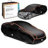 Walser Perma Protect Hagelschutzplane, TÜV Geprüft, Auto Abdeckplane, 2 Autogarage Größe, Schwarz