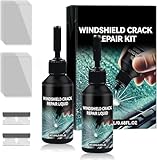 xinrongda 2 Stück Steinschlag Reparaturset Windschutzscheibe, Windshield Crack Repair Formula, Glas Reparatur Set Zur Reparatur Langer Rissen, Windschutzscheibe Reparaturset, Löchern, Rissen